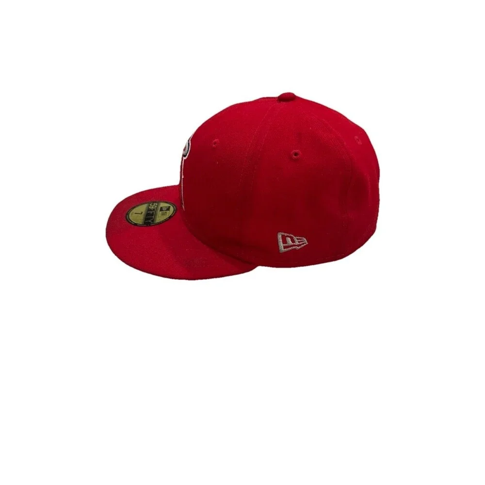 New Era 59FIFTY Los Angeles Angels Red Fitted Cap Size 7 MLB